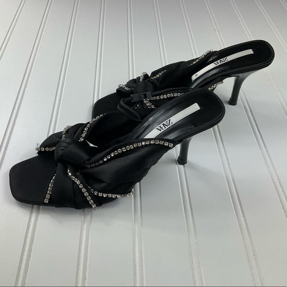 NWOT Zara Sparkly Heeled Sandals Size EU36 - Picture 8 of 12